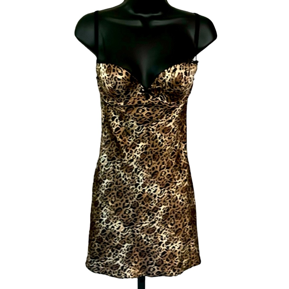 Victoria’s Secret 34B Animal Print Slip Dress Nightgown
